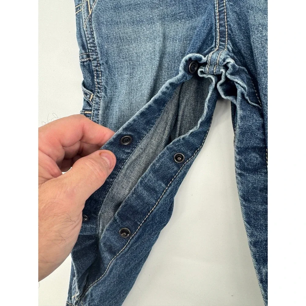 OshKosh B'gosh Overalls Kids 24M Blue Denim Vestbak‎ Adjustable Straps Utility